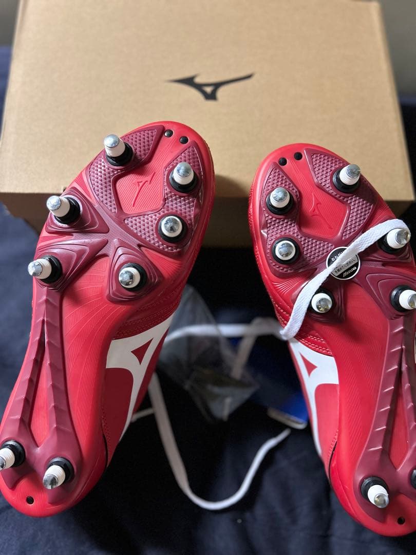 【新品・未使用】ワイタンギPS ラグビースパイク 28.5cm レッド