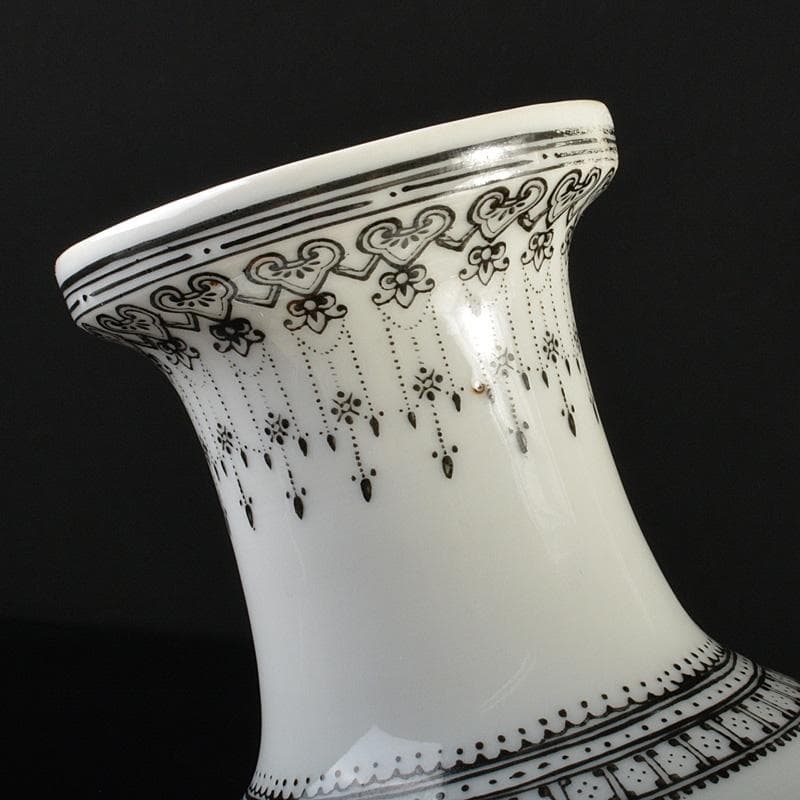 中国 景徳鎮製 粉彩 漢詩孔雀牡丹文瓶 C 6620 - メルカリ