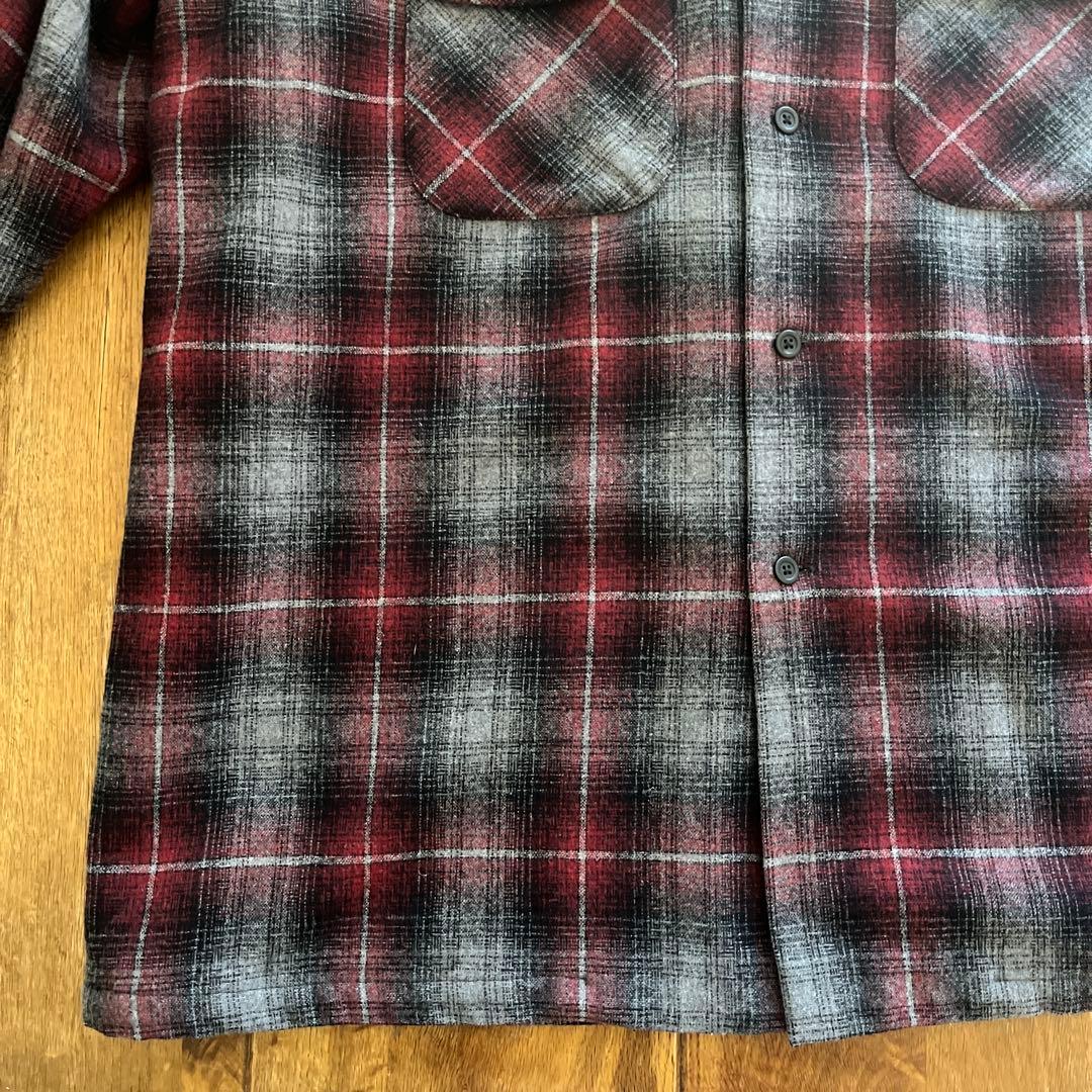 L*a様 -PENDLETON- open collar wool check