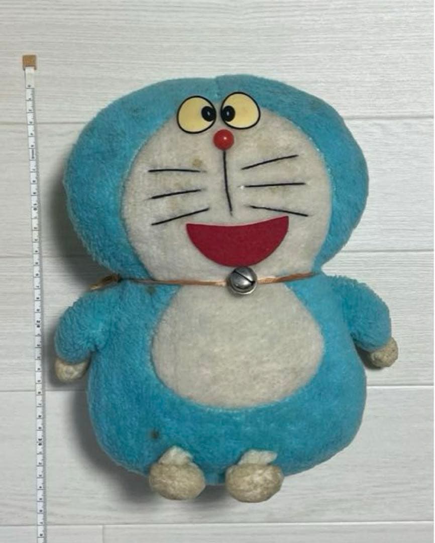 イ*リ様 ドラえもん ぬいぐるみ 鈴付き 35cm 昭和レトロ　40年以上前当時
