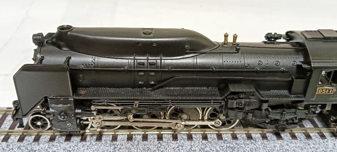 HOゲージ 天賞堂 アダチ Ｄ51半流蒸気機関車、カンモーター、メンテナンス済