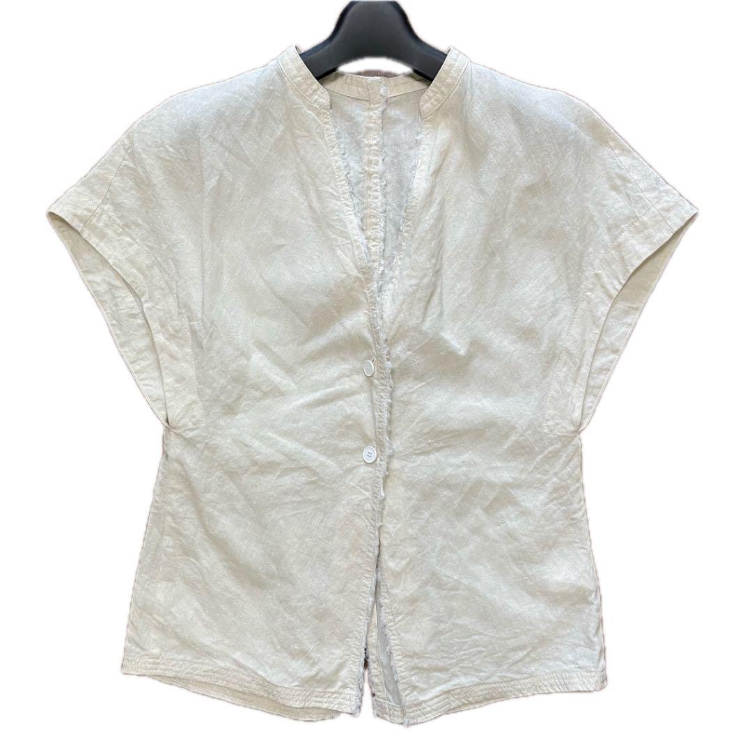 DES PRES スパークリネンハーフスリーブブラウス - メルカリ