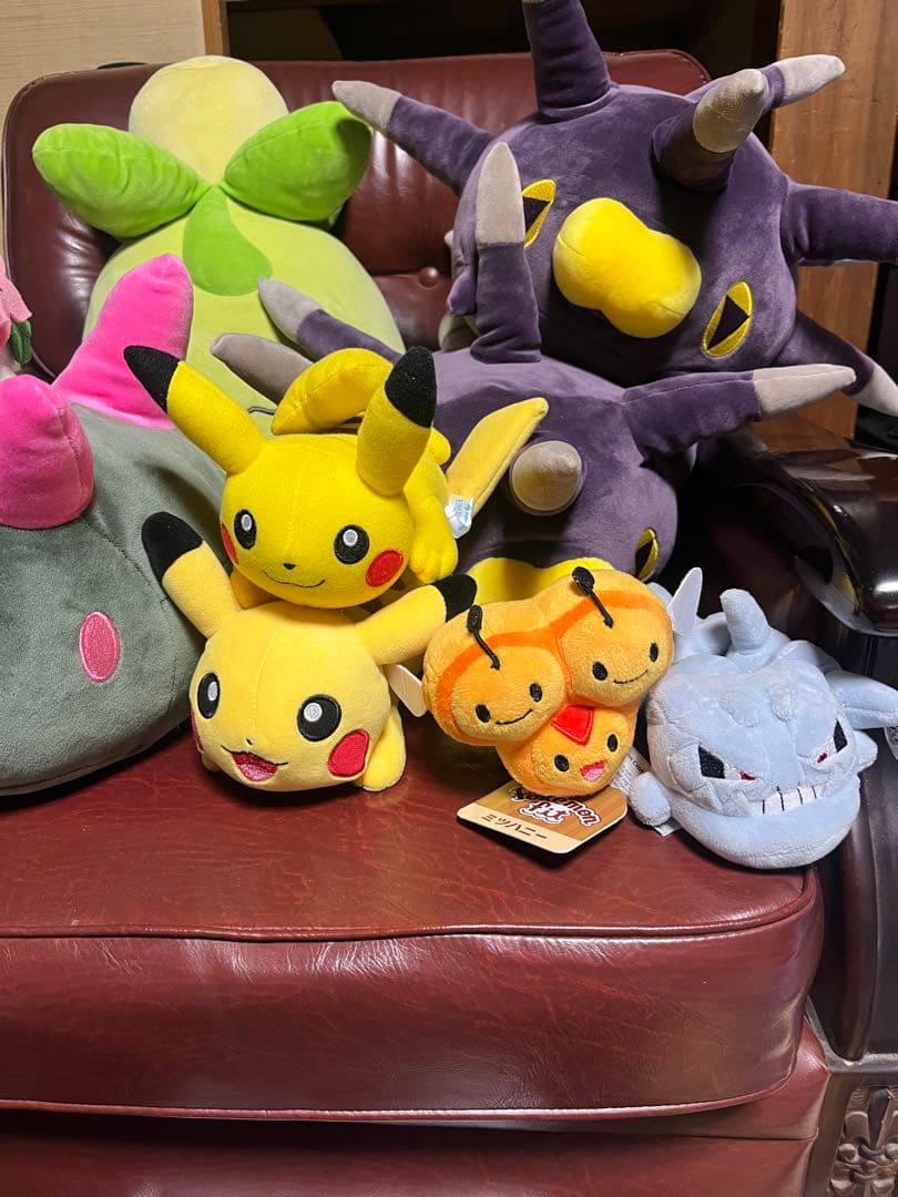 ポケモンセンター　ぬいぐるみ　バチンウニ　シェイミ　ミニーヴ　ハガネール　ミツハ