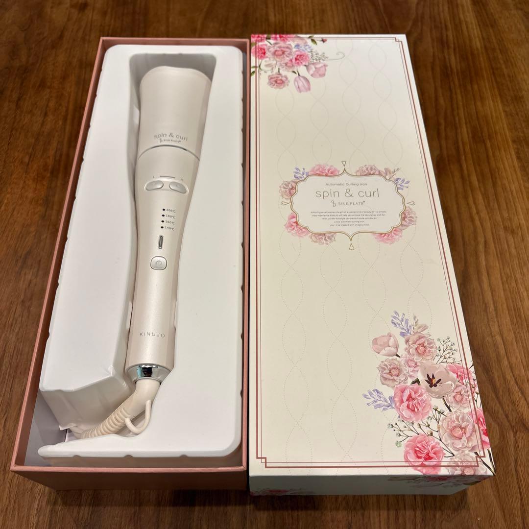 ⭐︎KINUJO（キヌジョ）オートカールヘアアイロンSCS024 KINUJO 自動巻きカールヘアアイロン シルクプレートモデル SCS024 1台