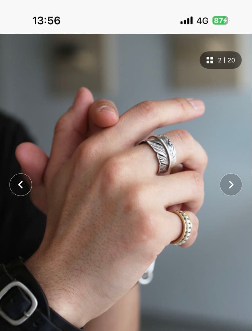 JAM HOME MADE 羽根モチーフ シルバーリング - メルカリ