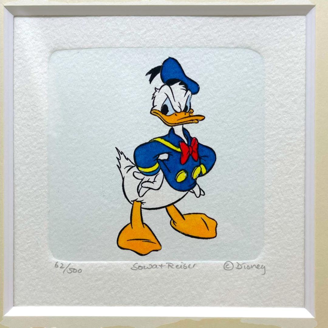 限定500枚☆ドナルドダック Donald Duck 怒り顔☆エッチング銅版画