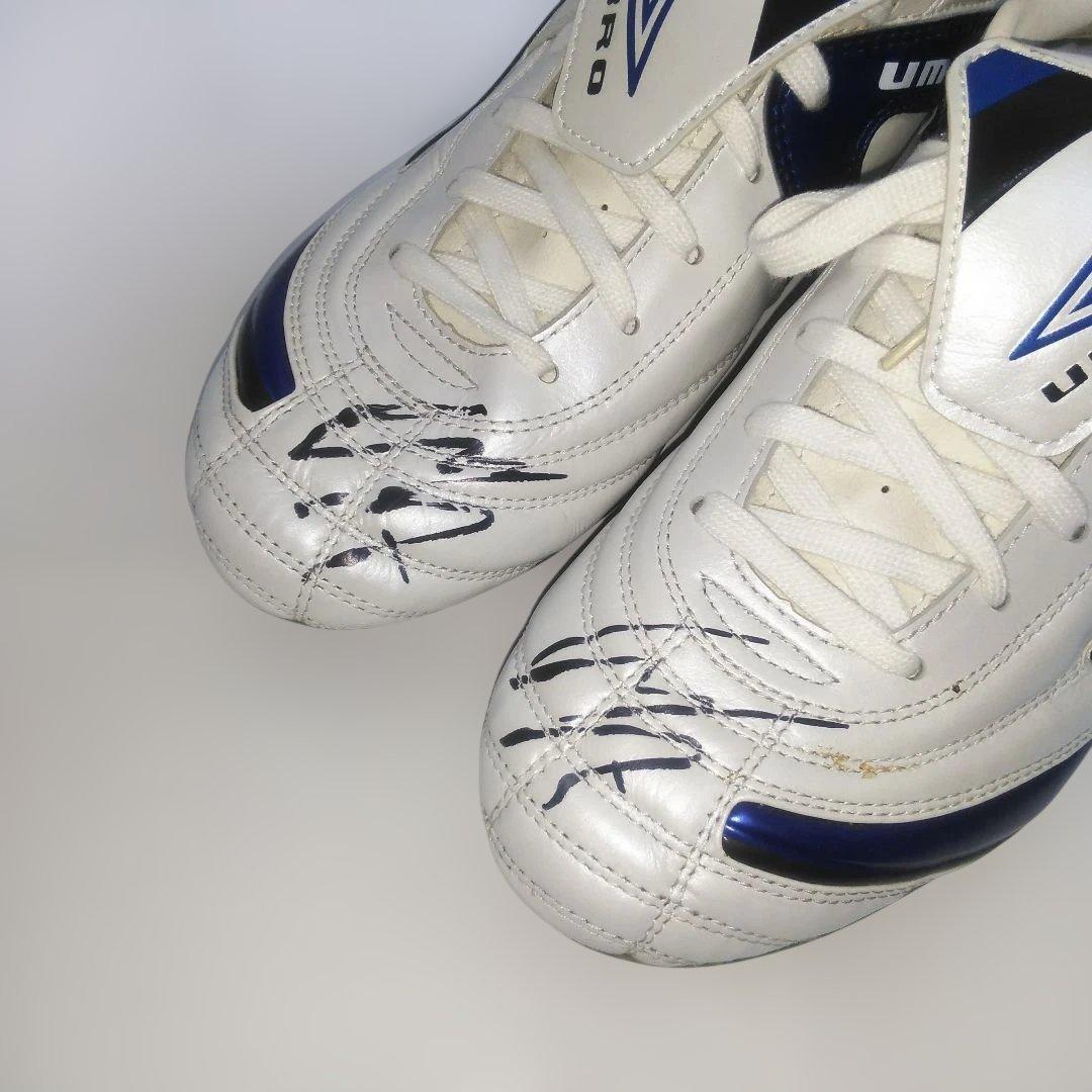 遠藤保仁 直筆サイン入りスパイク アンブロ ガンバ大阪 サッカー日本