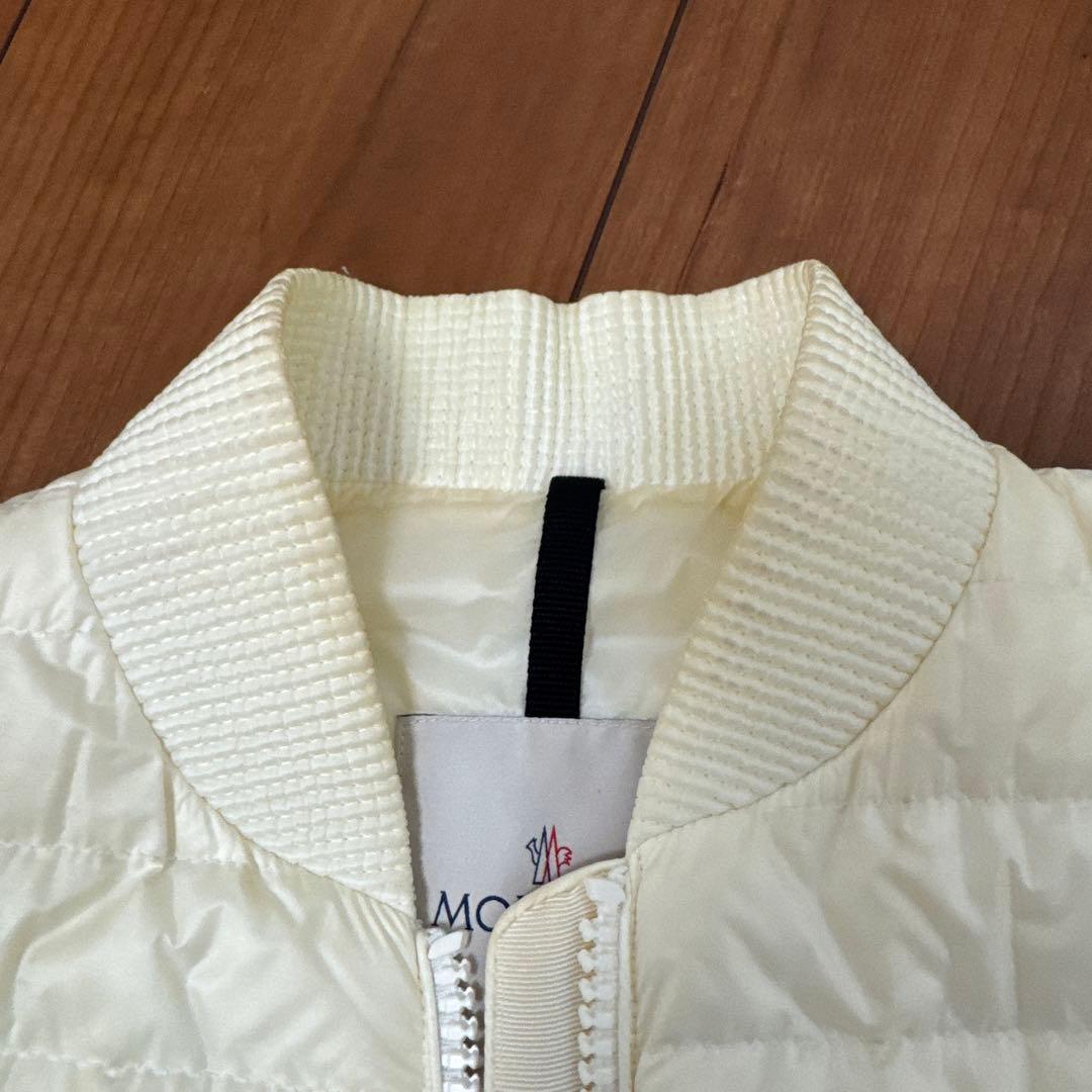 MONCLER モンクレール】アイボリーダウンジャケット(やや汚れあり