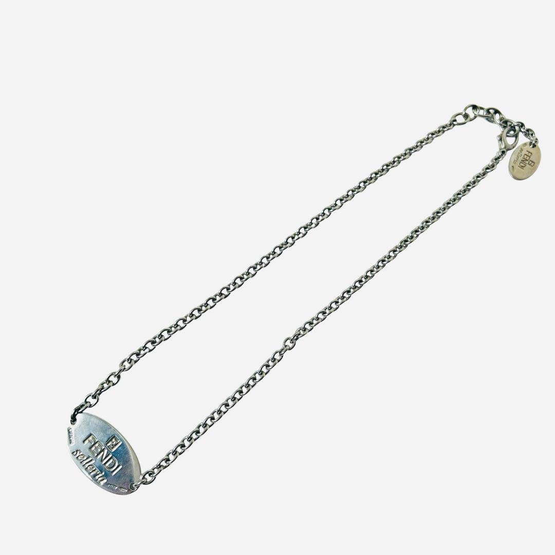 FENDI フェンディ セレリア プレート シルバー925 ネックレス - メルカリ
