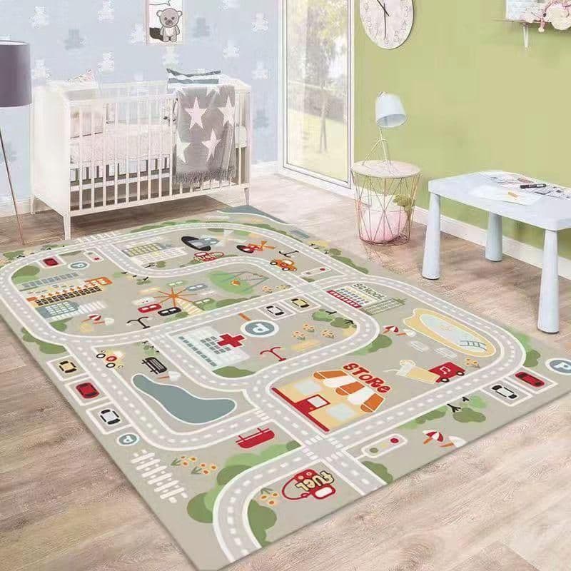 子供ゲームパッド 遊びマット 道路交通 数字柄 プレイマット 120*160