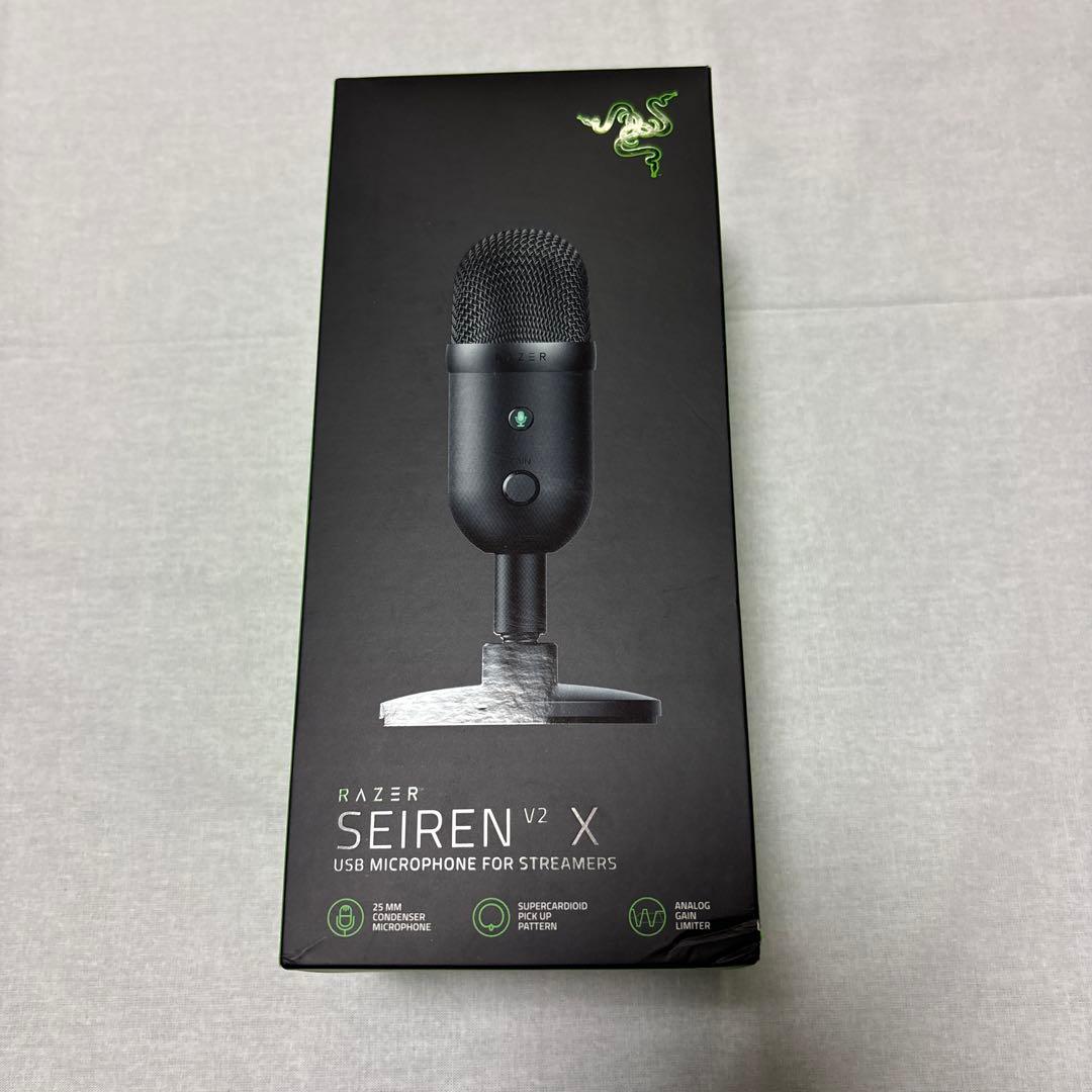 新品未開封　Razer Seiren V2 X USBマイク Amazon.co.jp: Razer Seiren V2 X USB 25mm コンデンサーマイク