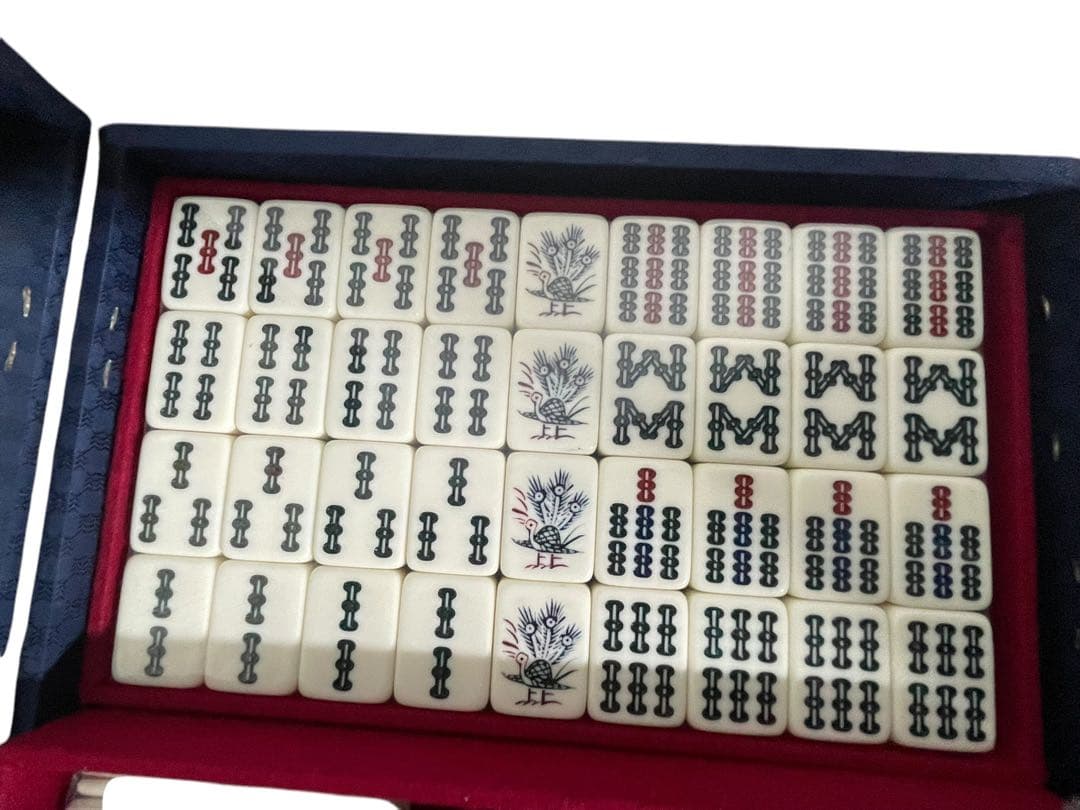 メ0130-93 【未使用】高級麻雀　だりや　麻雀牌　ケース剥がれあり