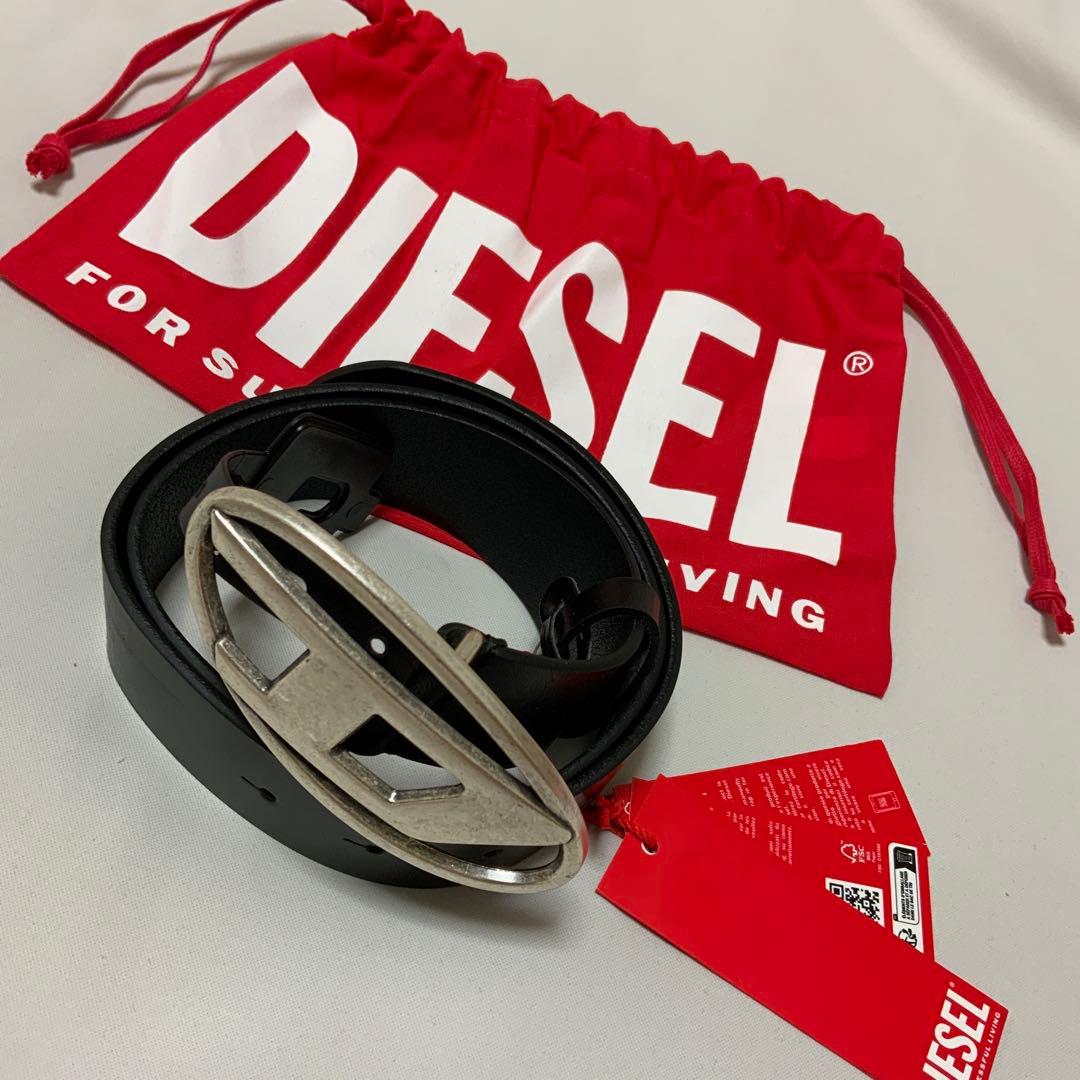 洗練されたデザイン DIESEL　Dロゴベルト　B -1DR　ブラック　95