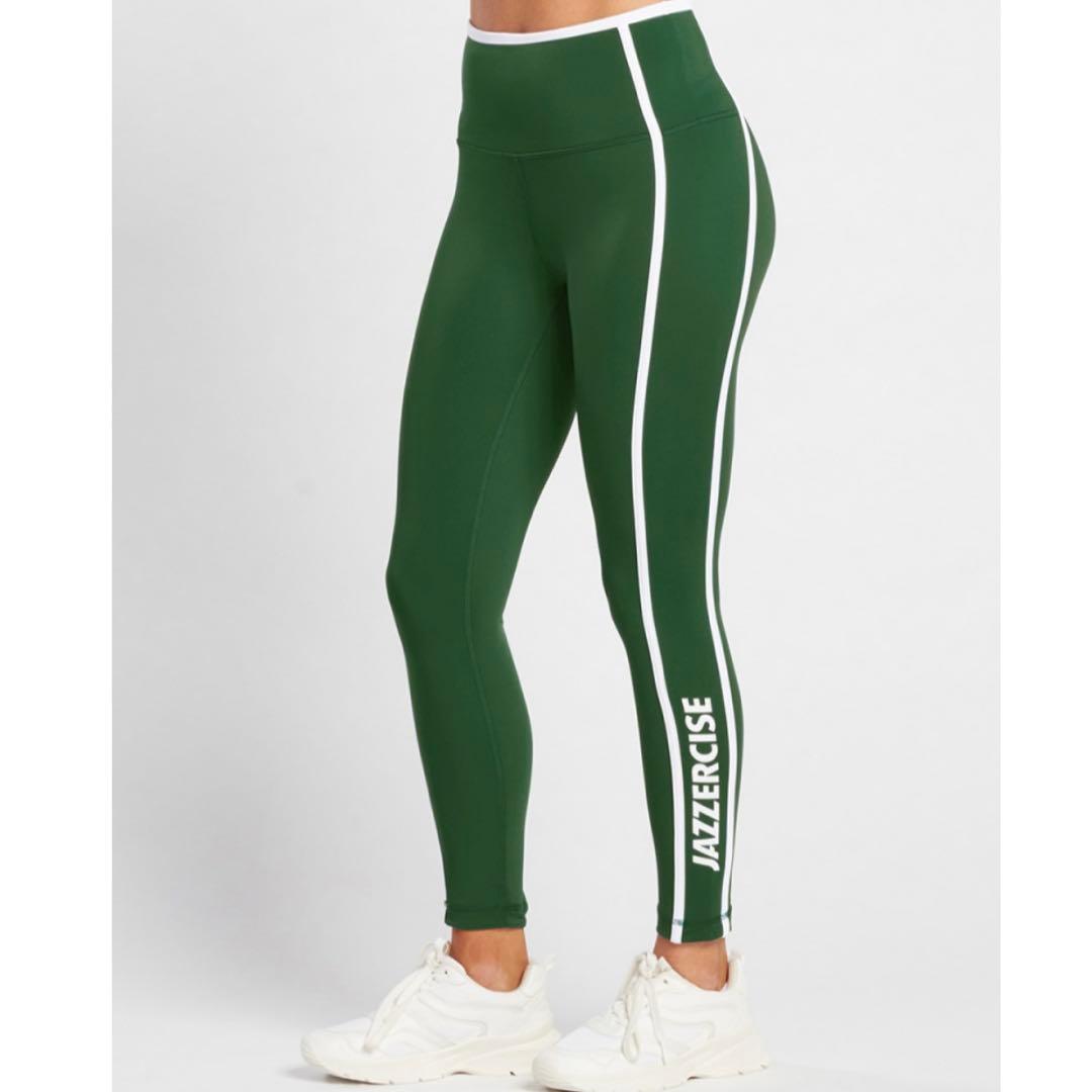新作新品 レギンス XSサイズ グリーンストライプ ジャザサイズ - メルカリ