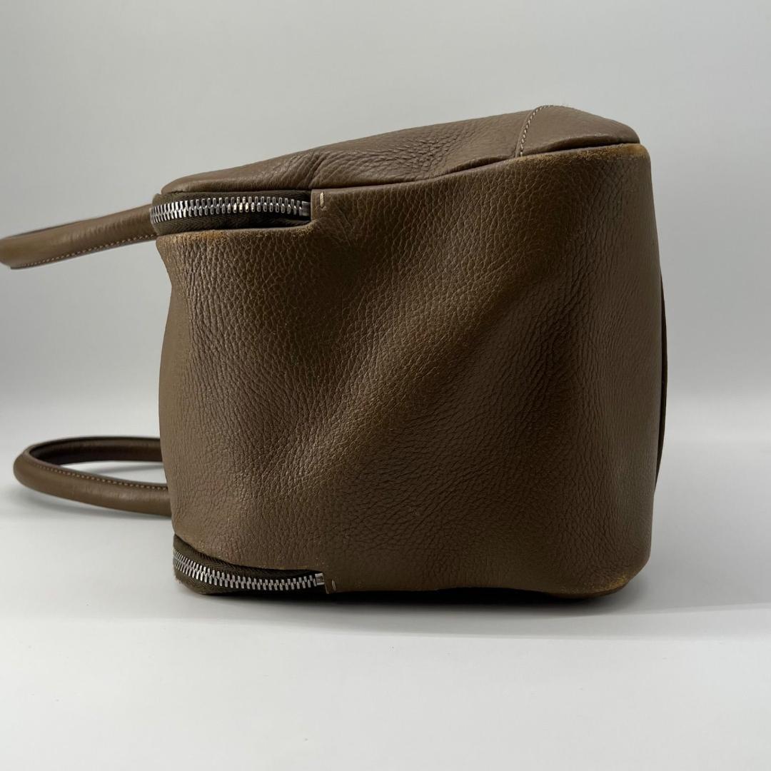 13368ゴールデングース エキパージュシボ革 レザー ボストンバッグ刺繍