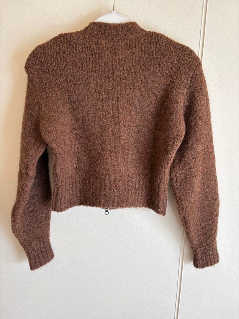 paloma wool ブラウン ジップアップセーター - メルカリ