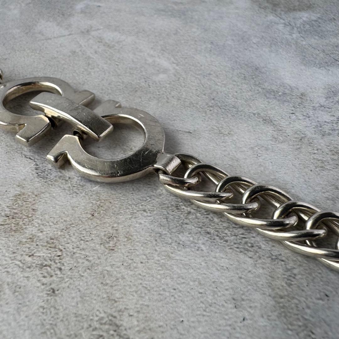 ヴィンテージ ケーブルチェーンリンクブレスレット シルバー925