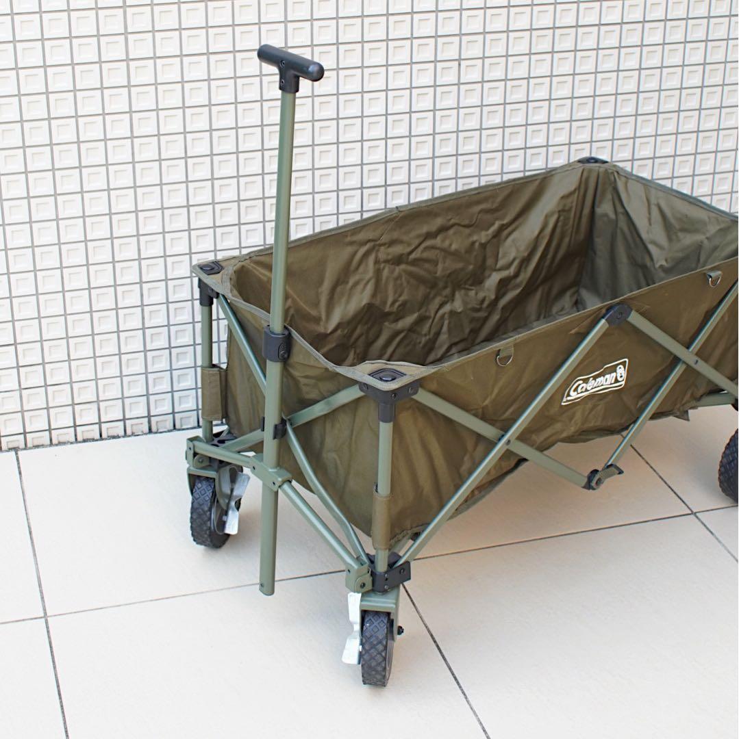 テーブル付き《コールマン》アウトドアワゴン 限定色 オリーブ