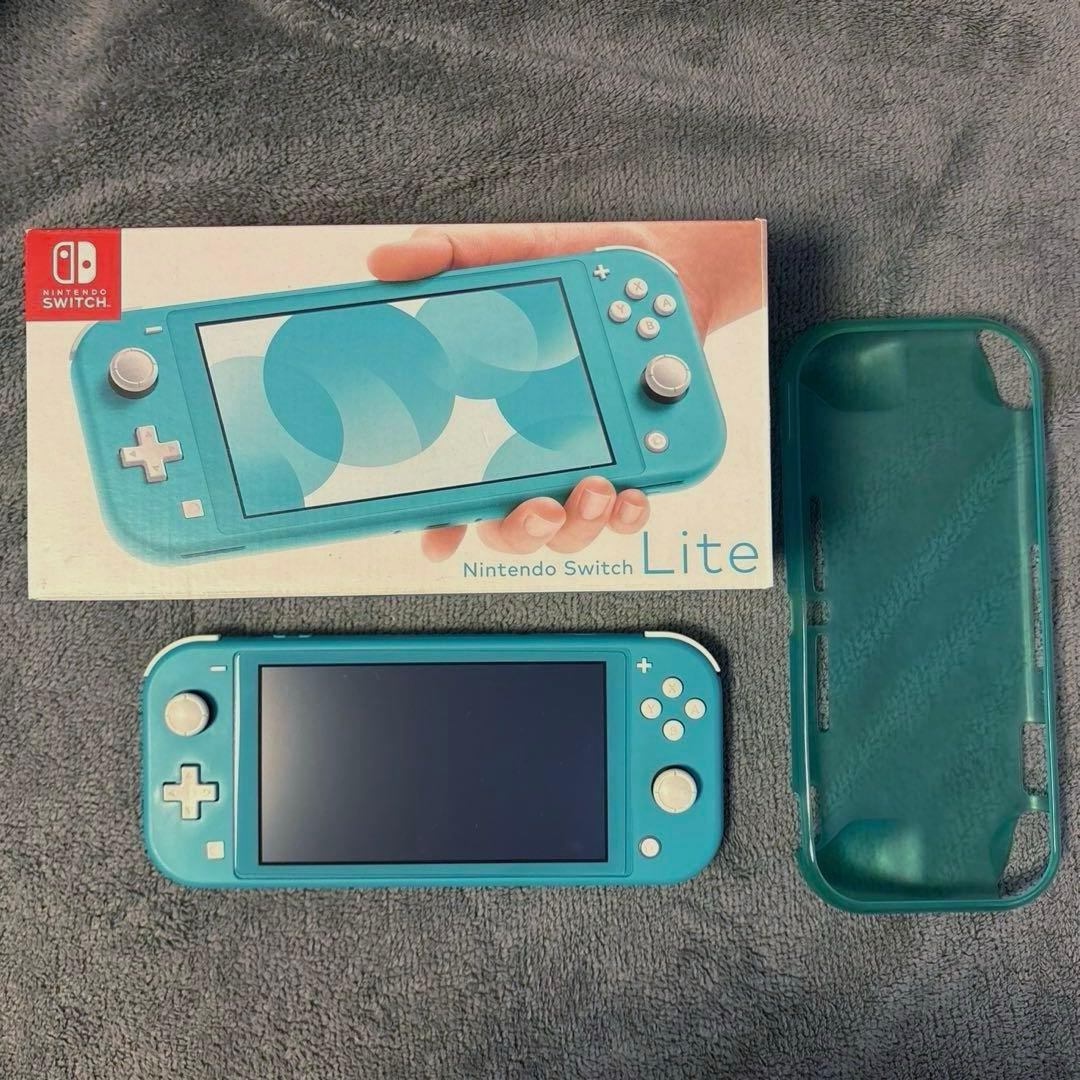 任天堂Switch Lite ターコイズ　本体＋外箱＋ラバーカバー 楽天市場】Nintendo Switch Lite ケース カバー ターコイズ Switch