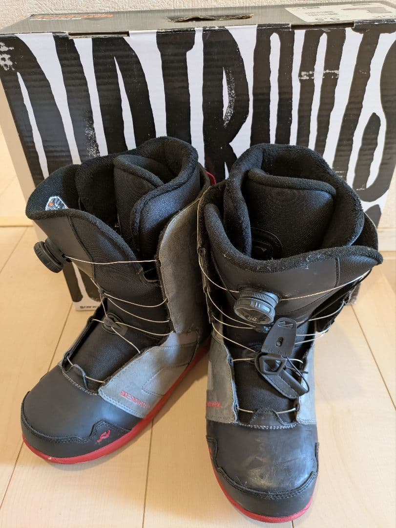 RIDE ROOK BOA 27.5cm スノボブーツ 【予備ワイヤー付】