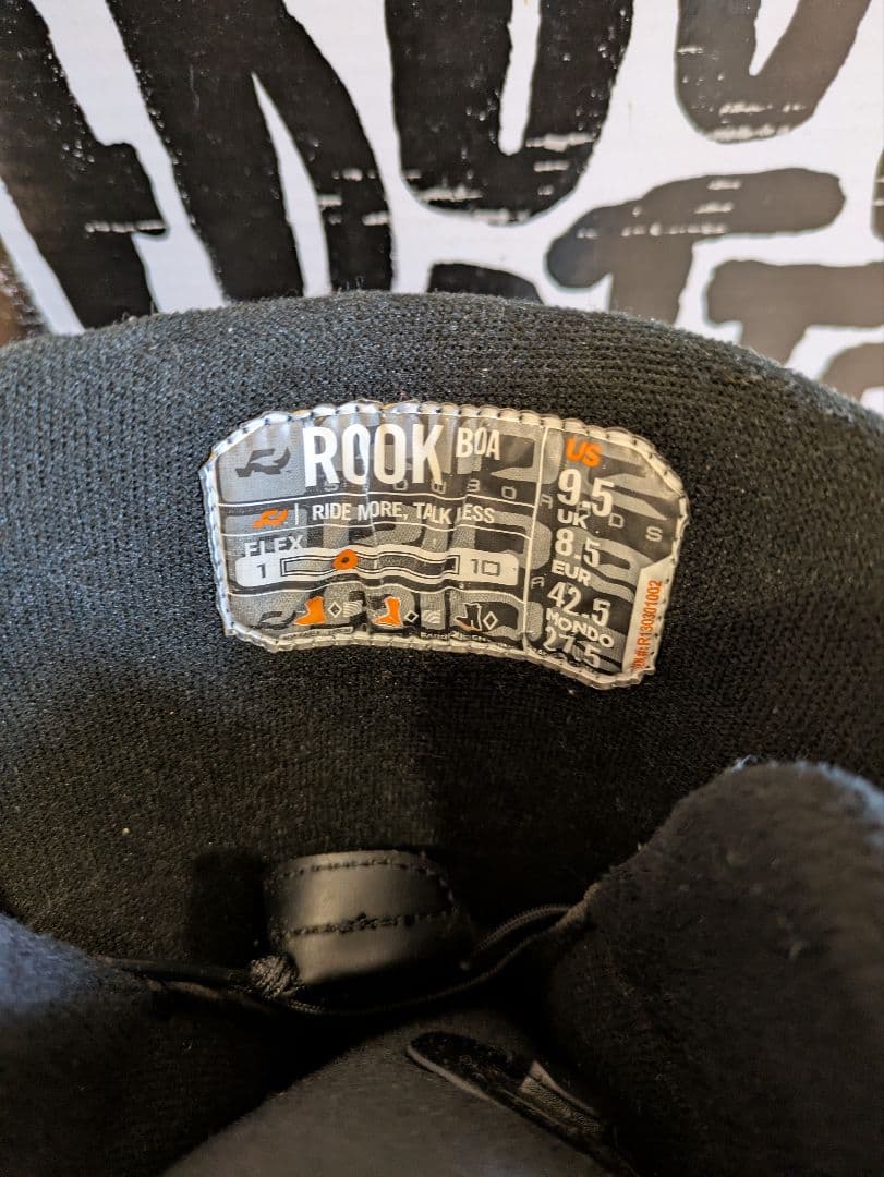 RIDE ROOK BOA 27.5cm スノボブーツ 【予備ワイヤー付】