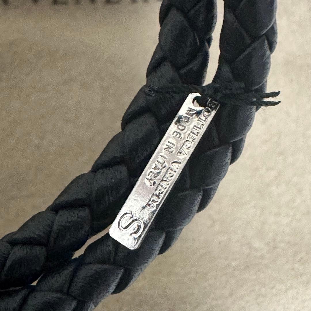 未使用品】ボッテガヴェネタ 2連 イントレチャート レザーブレスレット