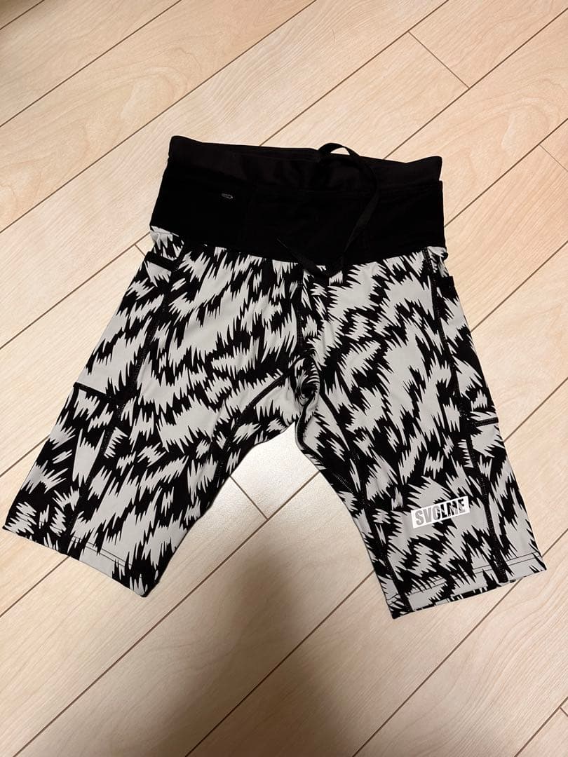 未使用】SVOLMEビートマルチポケットミドルスパッツ BLACK＊GY S