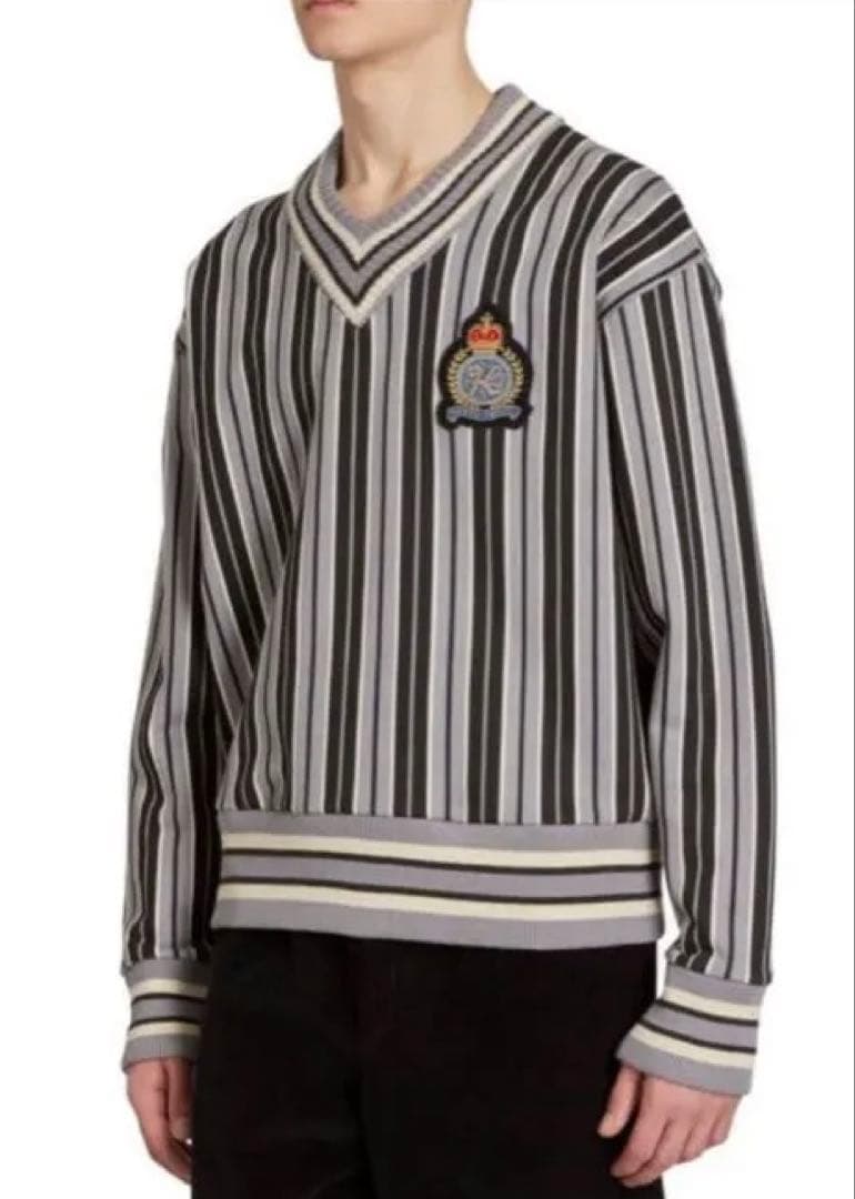 新品】KENZO ストライプ Vネックニット - メルカリ