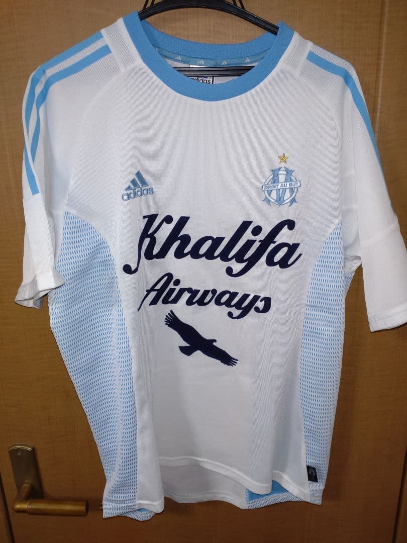リーグアン　マルセイユ　02-03 Hユニフォーム　サッカー　adidas マルセイユ 2002-03 adidas アウェイ半袖 ユニフォーム（インポートS