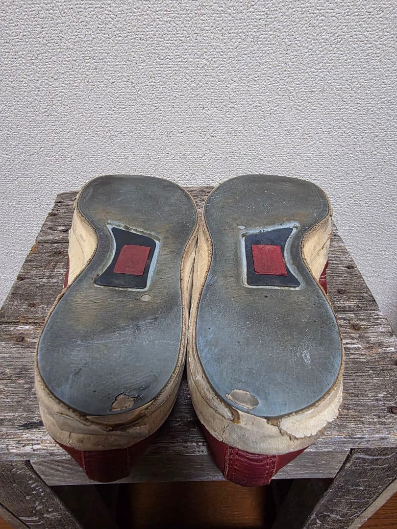 90S コンバースジャックパーセル レッド 26.5cm USA製　ヴィンテージ