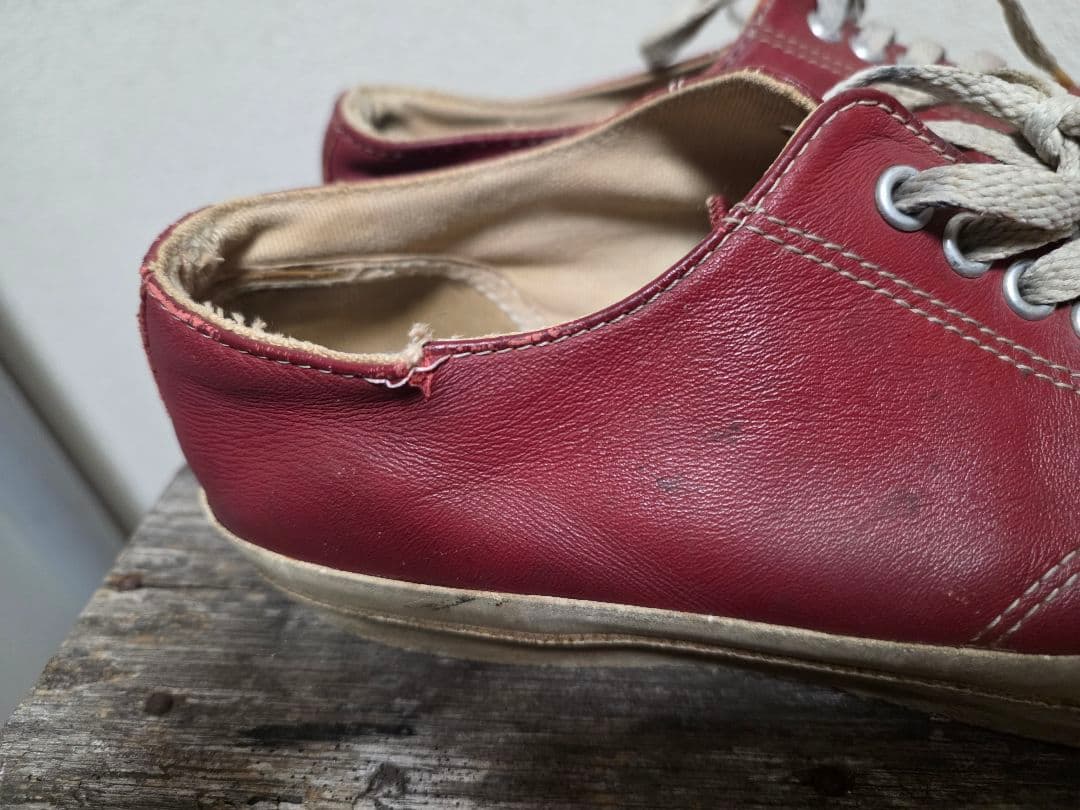 90S コンバースジャックパーセル レッド 26.5cm USA製　ヴィンテージ