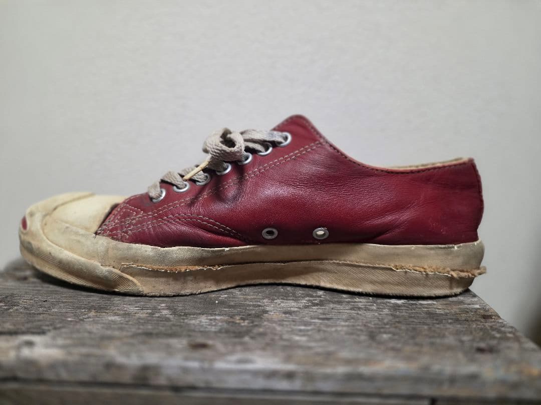 90S コンバースジャックパーセル レッド 26.5cm USA製　ヴィンテージ