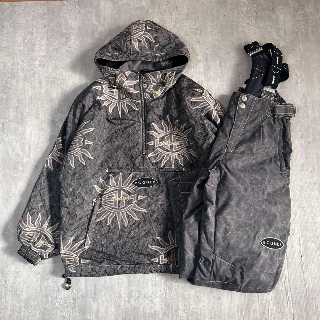 Z208 美品 BOGNER スノボウェア 上下セット メンズ L ハーフジップ Z208 美品 BOGNER スノボウェア 上下セット メンズ L ハーフジップ