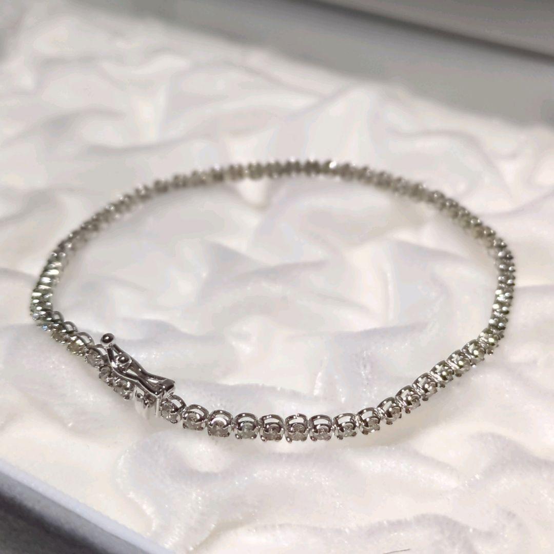 ハワイラブダイヤモンドブレスレット 2.00ct K18 358