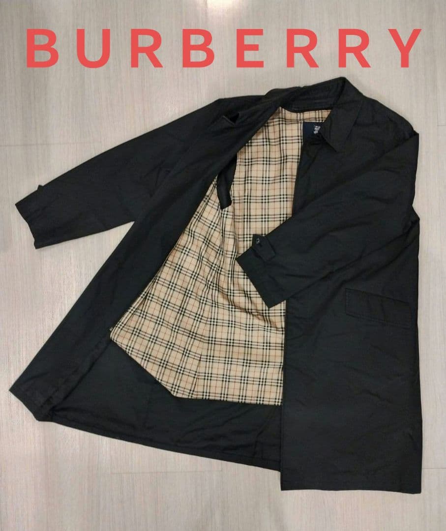【ライナー付】BURBERRY LONDON ステンカラーコート サイズL 中古・古着通販】BURBERRY LONDON (バーバリーロンドン) ライナー付き