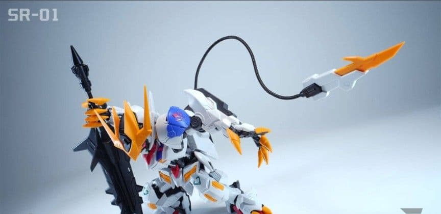 海外製】バエル バルバトス似 形態切替可 MGSD相当 発光 組立式プラモデル