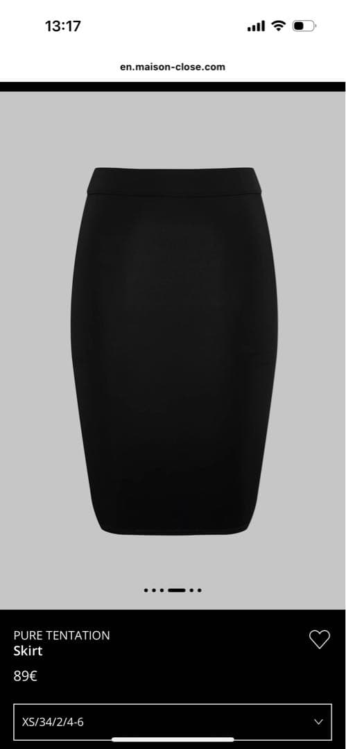 maison closeメッシュスカート XS/34/2/4/6