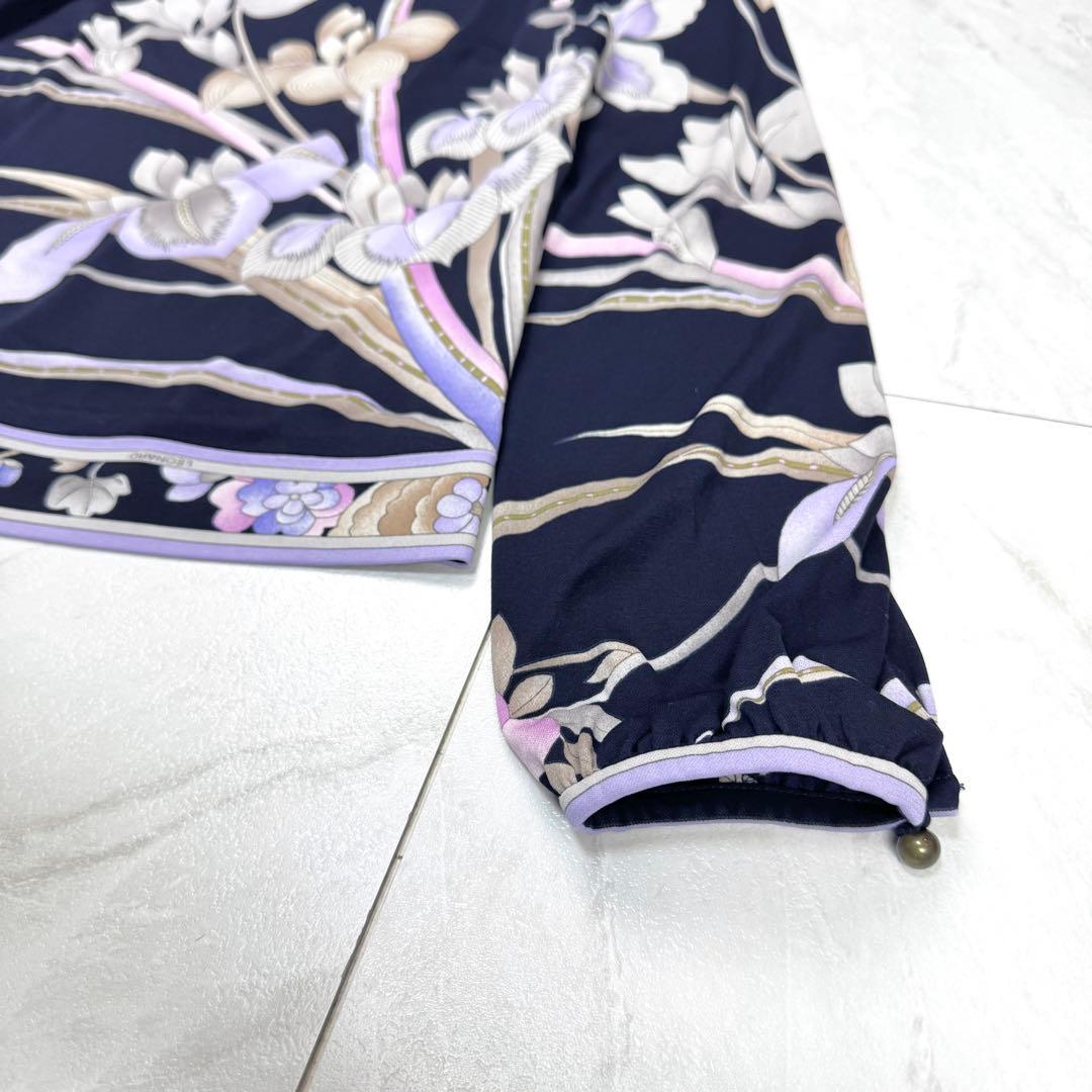 極美品 レオナール トップス カットソー プルオーバー カンカン 花柄