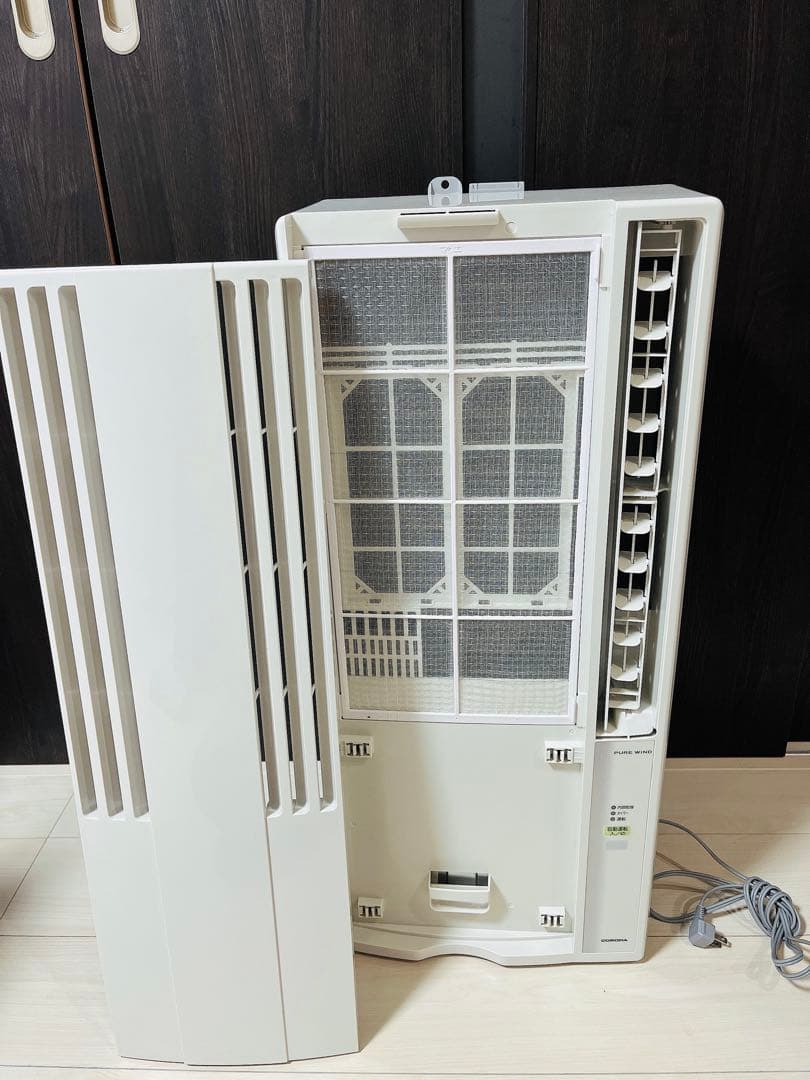 極美品✨高年式]CORONA 窓用エアコン(21年製)冷暖房機能
