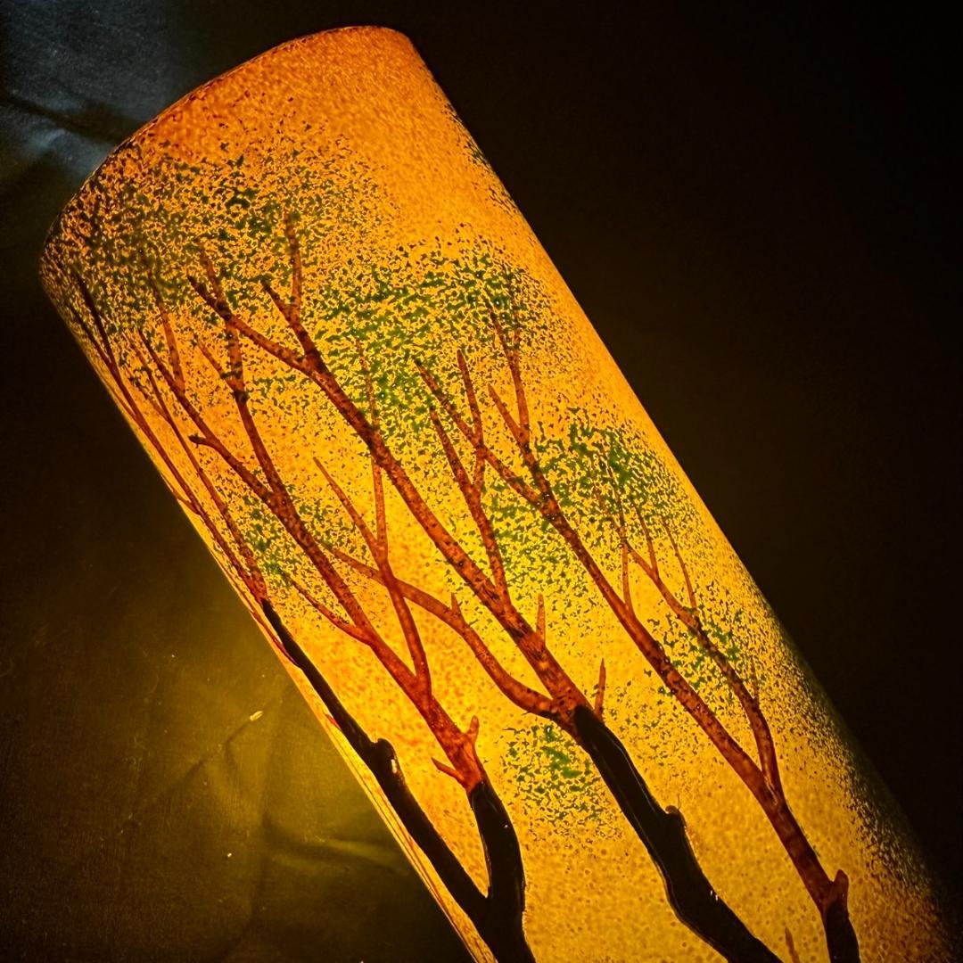 ドームナンシー 筒型 大 卓上証明 高さ22cm 被せガラス アンテルカ