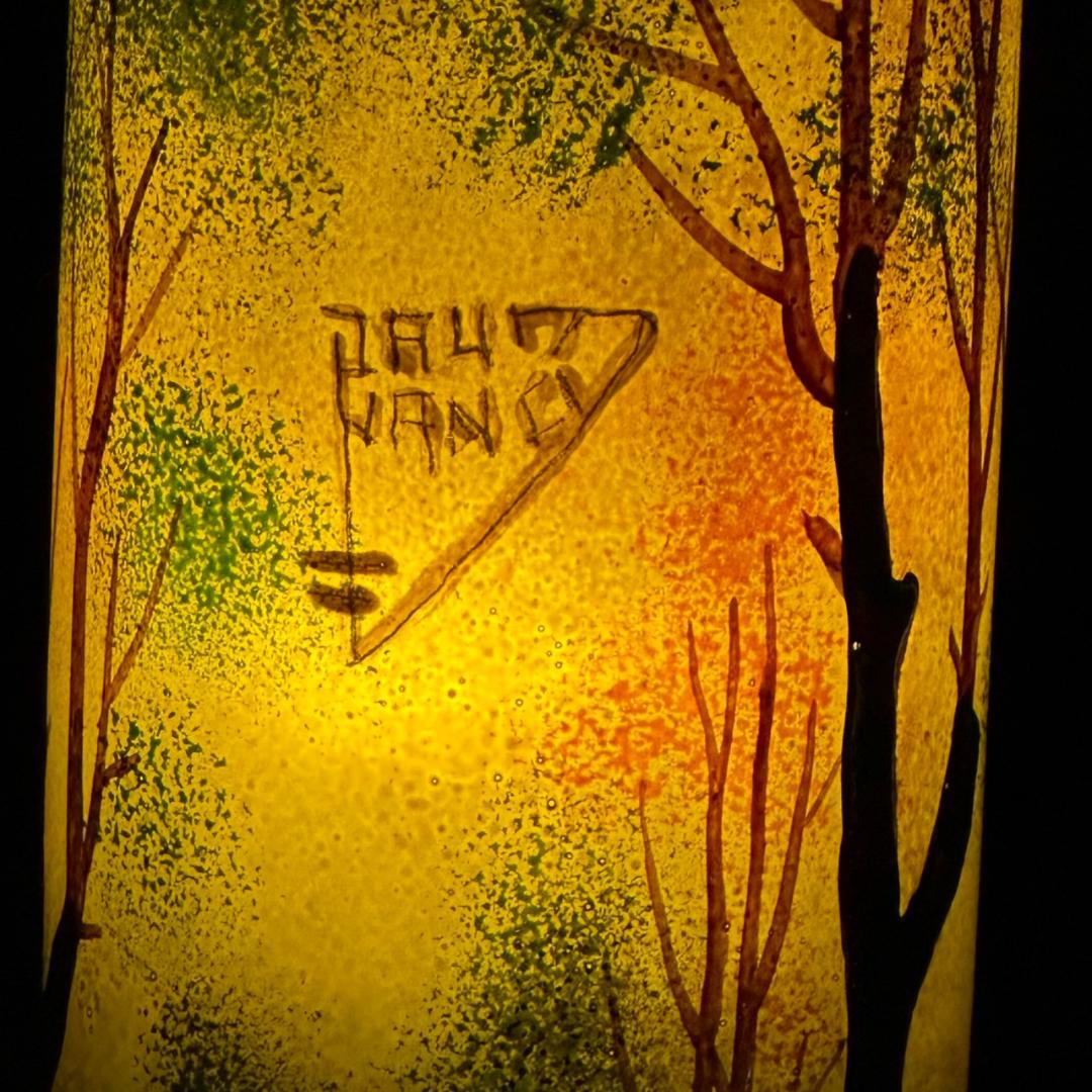 ドームナンシー 筒型 大 卓上証明 高さ22cm 被せガラス アンテルカ