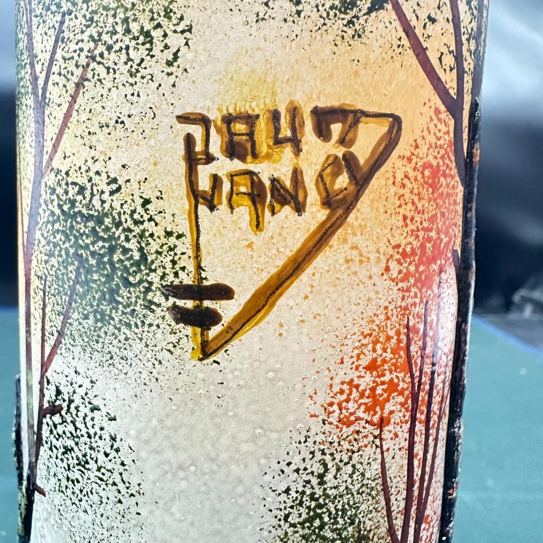 ドームナンシー 筒型 大 卓上証明 高さ22cm 被せガラス アンテルカ