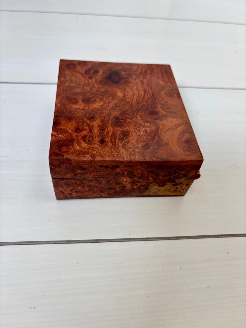 新品】花梨赤白瘤杢 無垢材 宝石箱 - メルカリ