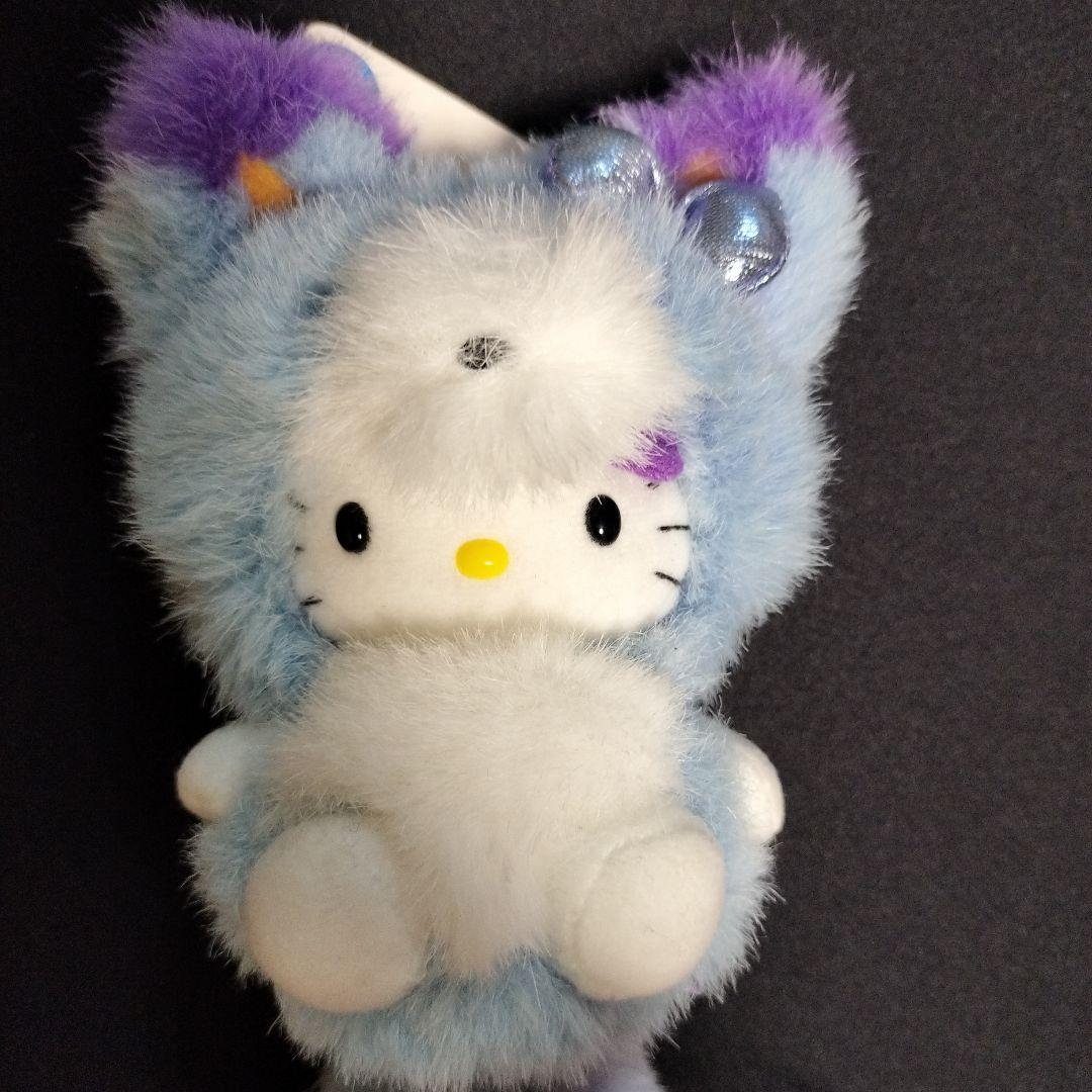 ハローキティ キタキツネ着ぐるみ ぬいぐるみ ラベンダー 北海道限定レア