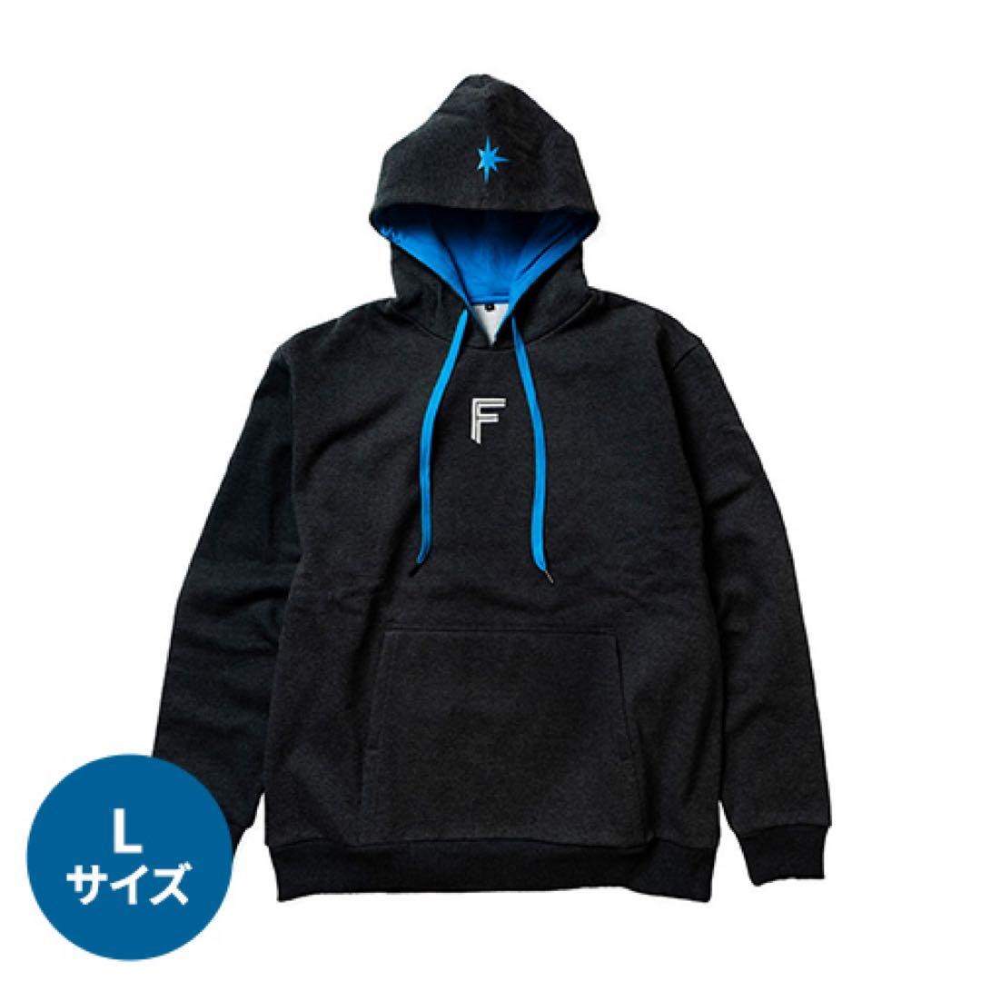 【新品】2025FAV オリジナルパーカー Lサイズ FIGHTERS BLUE Pitching Ninja プルオーバーパーカー GRAY