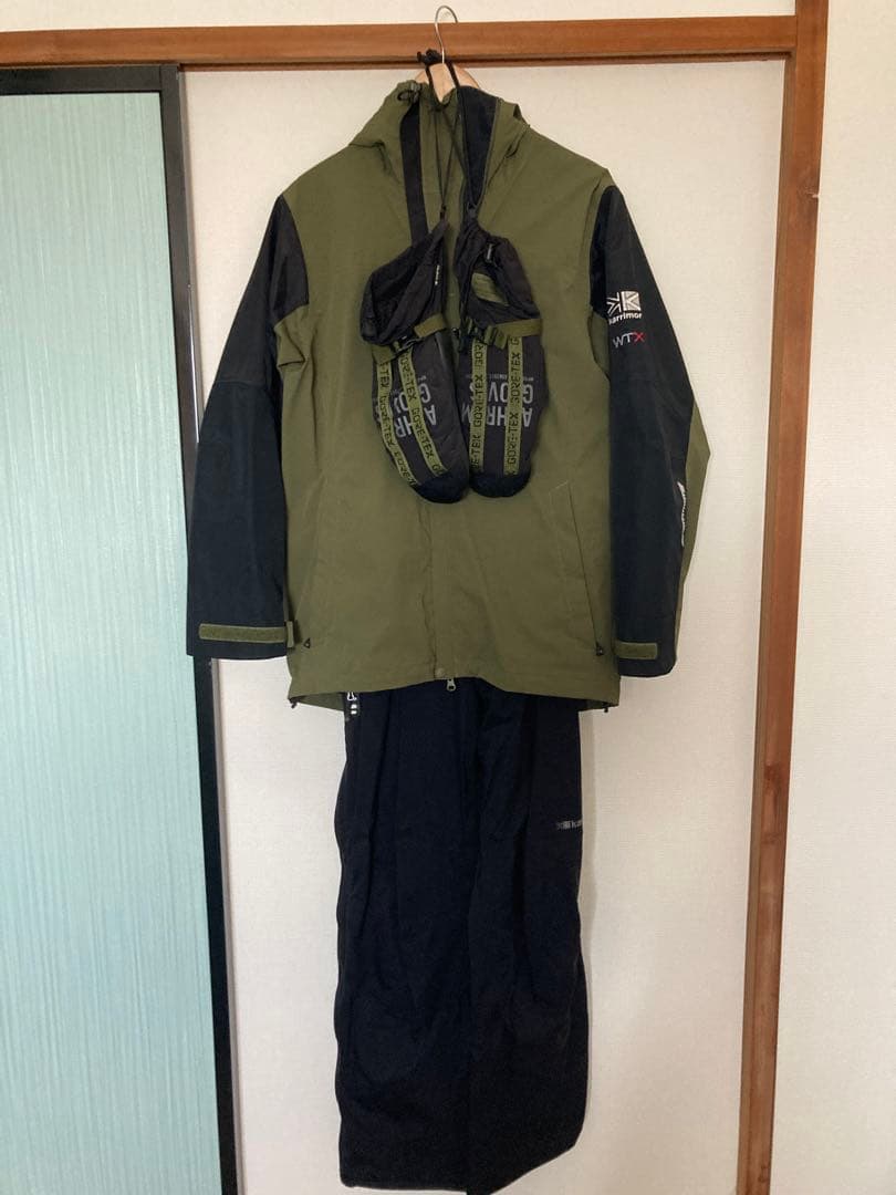 karrimorスノーボードウェアセット　オリーブグリーン／ブラック BLACK SNOW スノボウェア メンズ 上下セット スノーボードウェア
