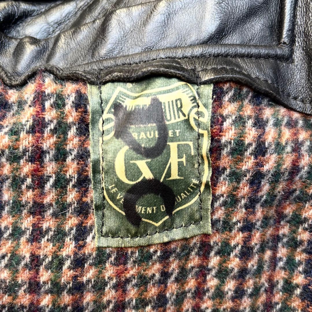 60s〜70s フランス ファイヤーマン レザーコート GVF コルビジェ