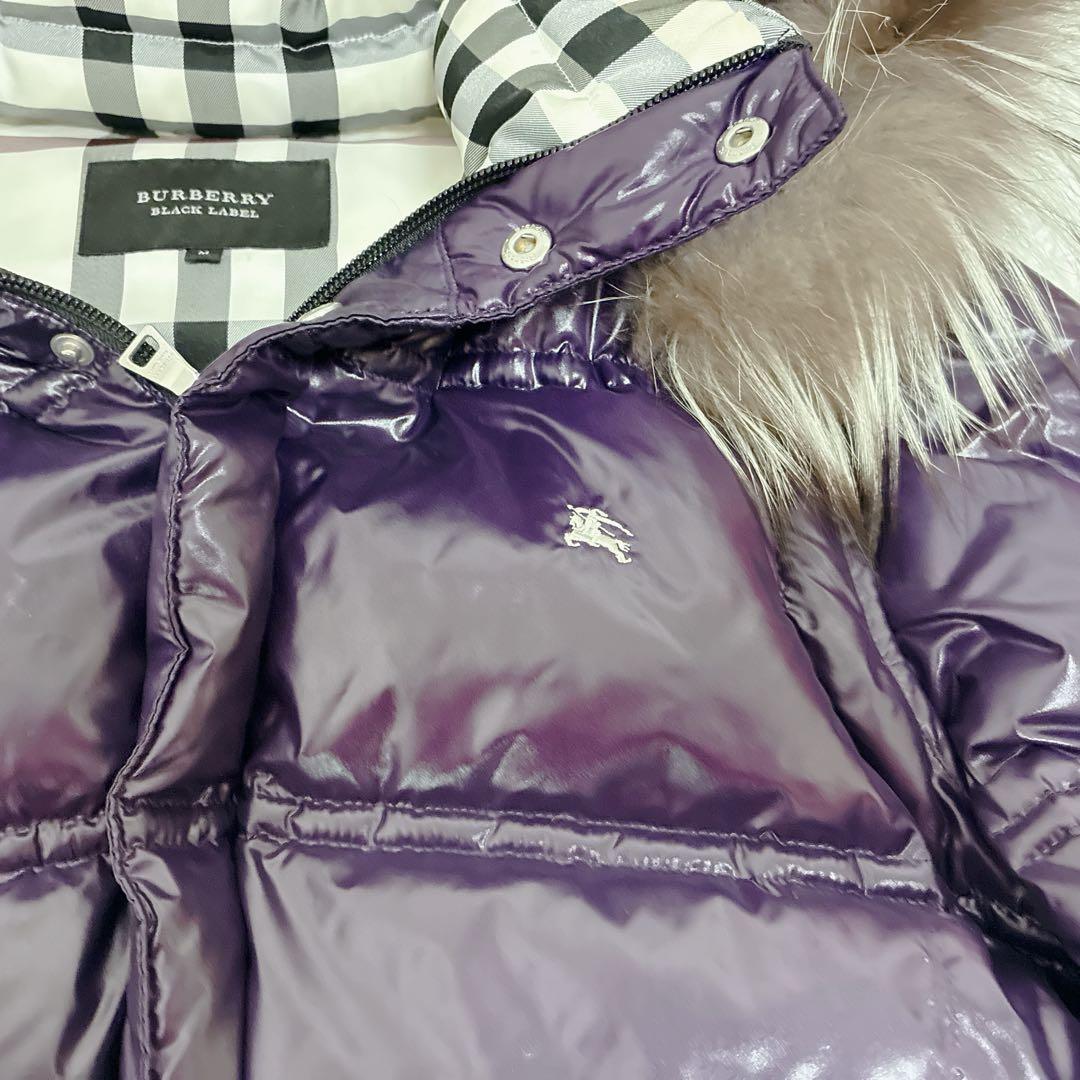 バーバリーブラックレーベル ダウンジャケット フォックスファー 6way