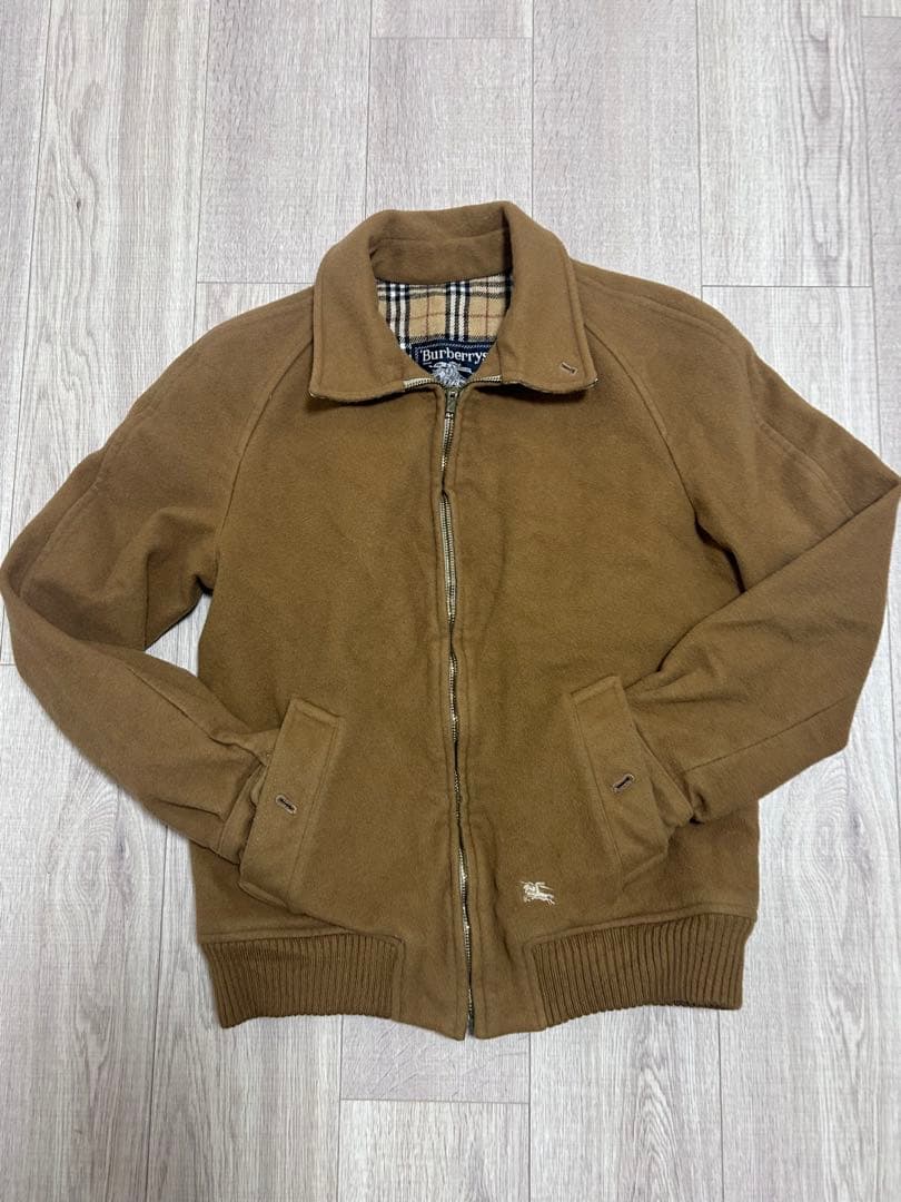 Burberrys ウール ハリントンジャケット ノバチェック ベージュ　G9 90S】バーバリー ハリントンジャケット スイングトップ G9 ノヴァ