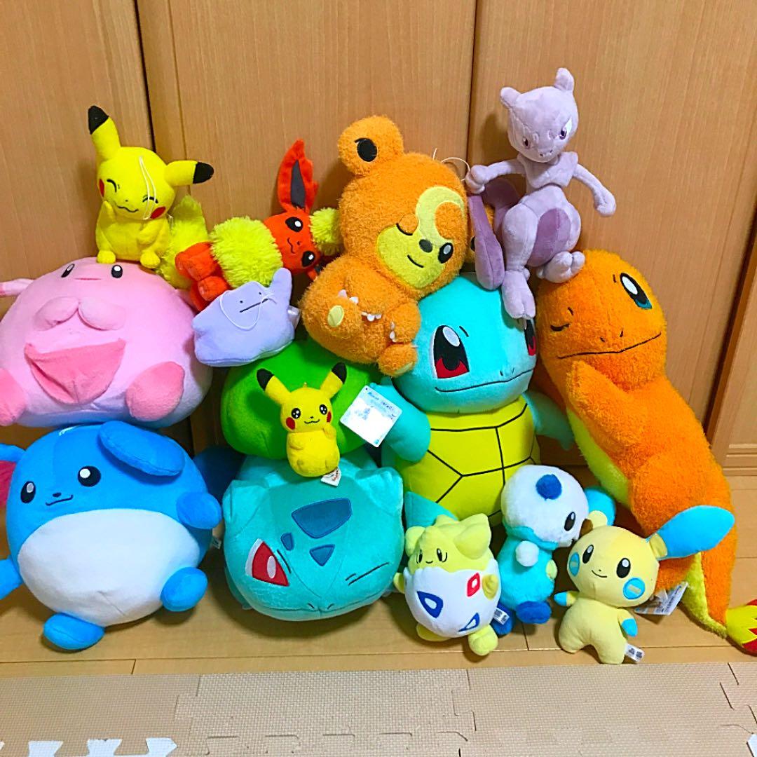 お得！人気　NINTENDOポケットモンスターぬいぐるみ大集合　お得14体セット